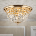 Kristall-Deckenleuchte PLAFOND 6xE27/40W/230V d 47 cm golden