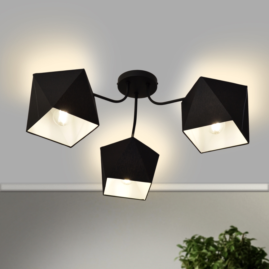 Kronleuchter ADAMANT 3xE27/15W/230V schwarz