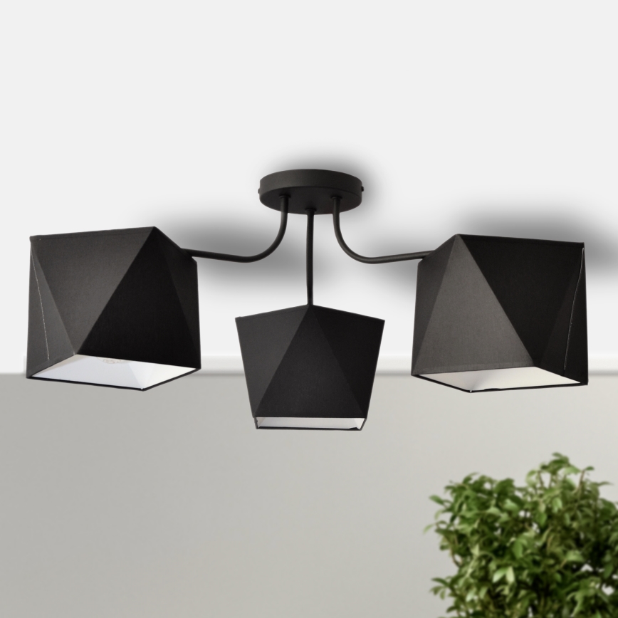 Kronleuchter ADAMANT 3xE27/15W/230V schwarz