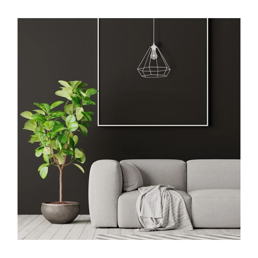 Kronleuchter ALMA 1xE27/60W/230V weiß