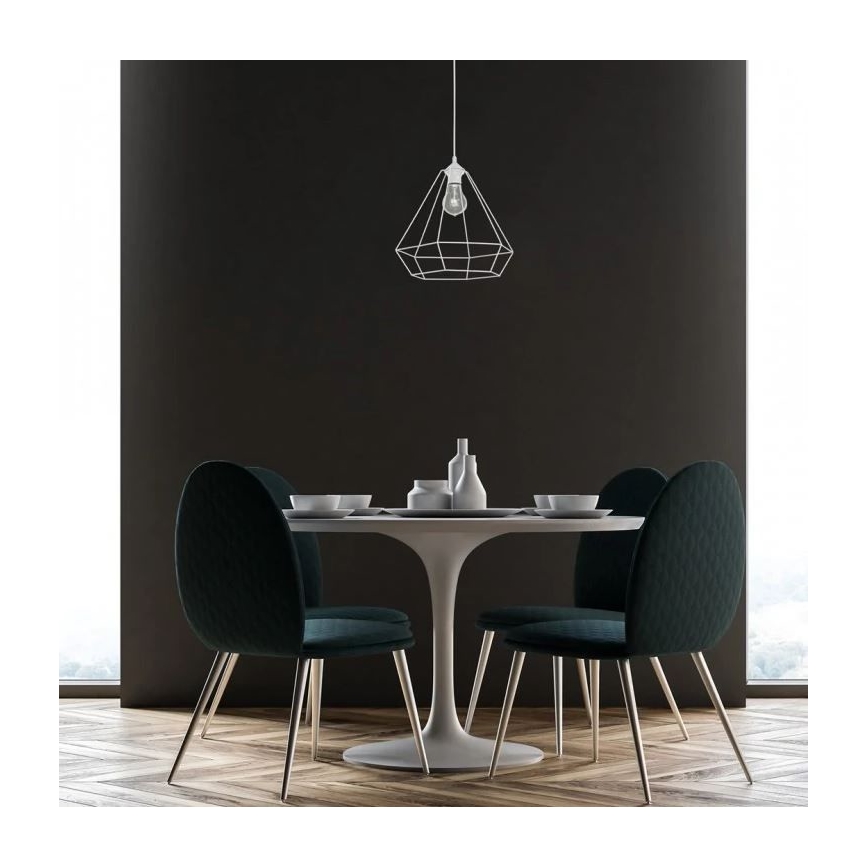 Kronleuchter ALMA 1xE27/60W/230V weiß
