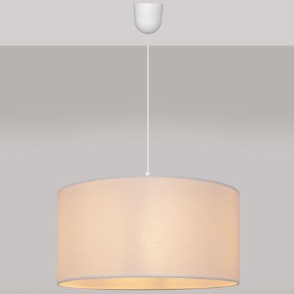 Kronleuchter an einer Schnur ALBA 1xE27/15W/230V d. 40 cm weiß