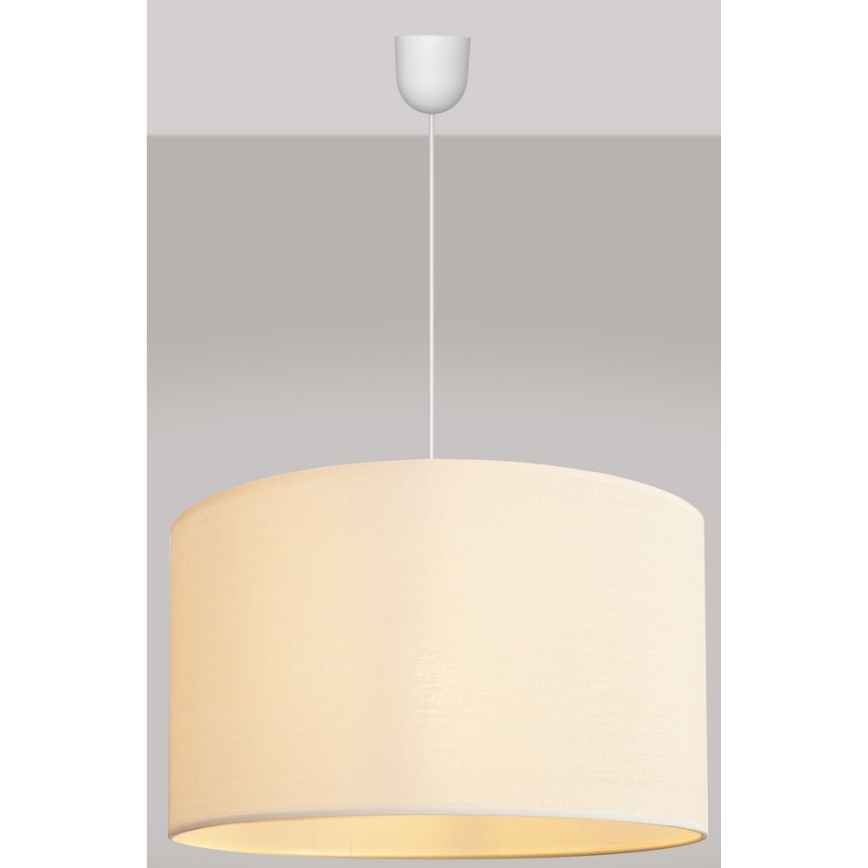Kronleuchter an einer Schnur ALBA 1xE27/15W/230V d. 45 cm beige
