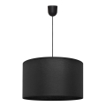 Kronleuchter an einer Schnur ALBA 1xE27/15W/230V d. 45 cm schwarz
