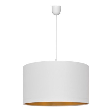 Kronleuchter an einer Schnur ALBA 1xE27/15W/230V d. 45 cm weiß/gold
