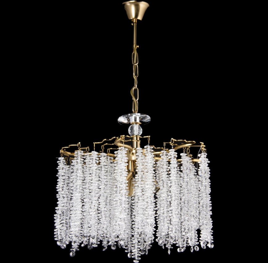 Kronleuchter an Kette 6xE14/60W/230V d 46 cm golden