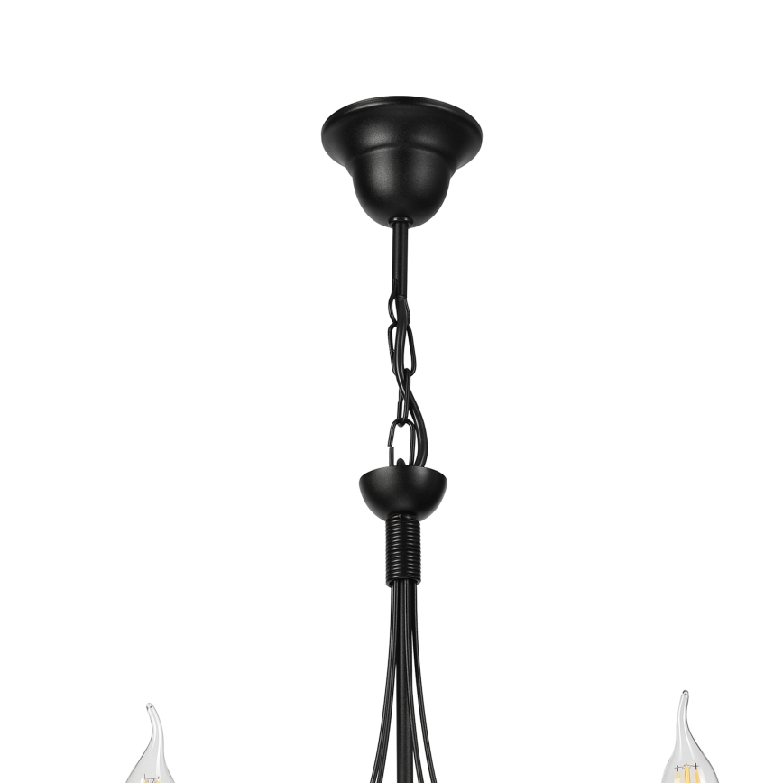 Kronleuchter an Kette ANTON 5xE14/15W/230V schwarz