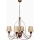 Kronleuchter an Kette CLASSIC 4xE14/40W/230V Bronze/Beige