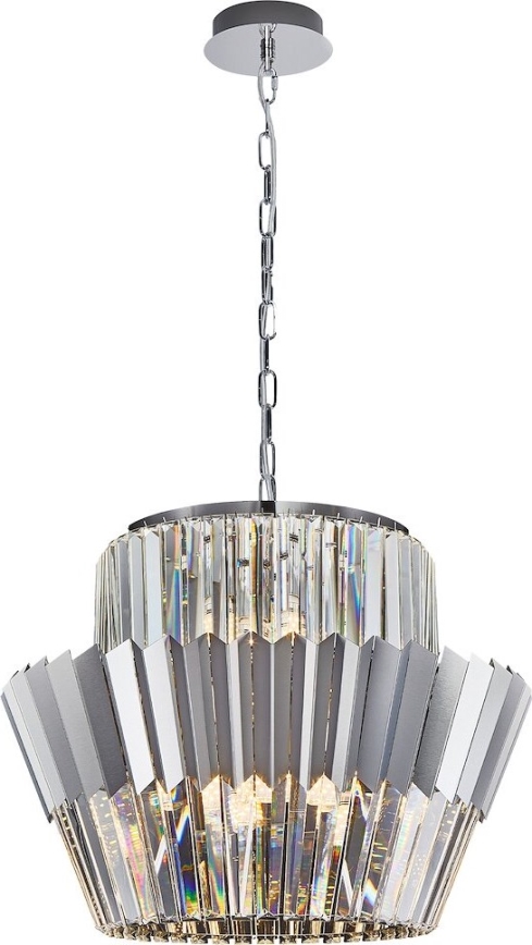 Kronleuchter an Kette DONNA 12xE14/40W/230V d 55 cm matt Chrom