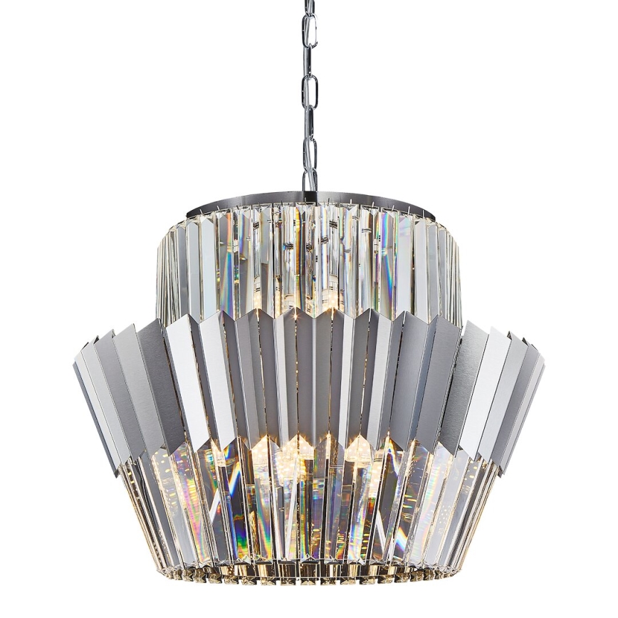 Kronleuchter an Kette DONNA 12xE14/40W/230V d 55 cm matt Chrom