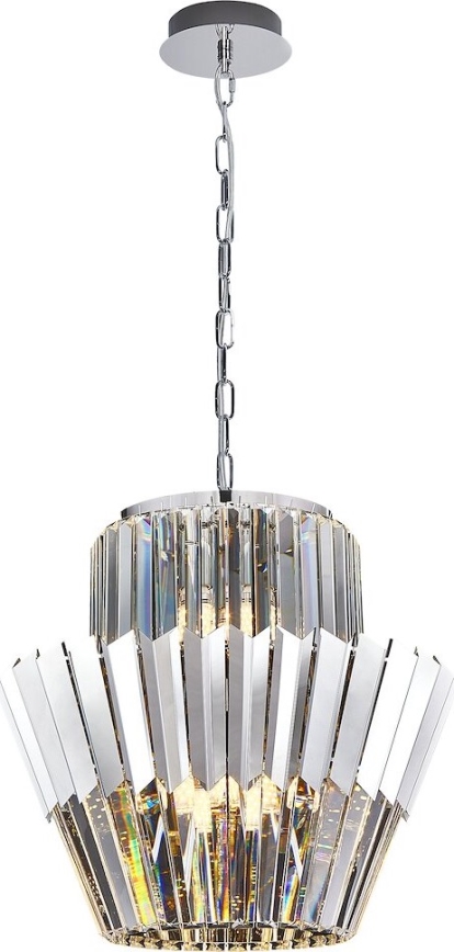 Kronleuchter an Kette DONNA 9xE14/40W/230V d 45 cm matt Chrom