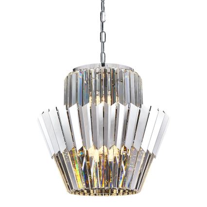 Kronleuchter an Kette DONNA 9xE14/40W/230V d 45 cm matt Chrom