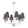 Kronleuchter an Kette GRENADA 6xE14/15W/230V grau