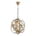 Kronleuchter an Kette IRONBALL 3xE27/40W/230V goldfarben