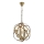 Kronleuchter an Kette IRONBALL 3xE27/40W/230V goldfarben
