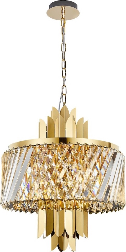 Kronleuchter an Kette MARGOT 6xE14/40W/230V d 43 cm golden