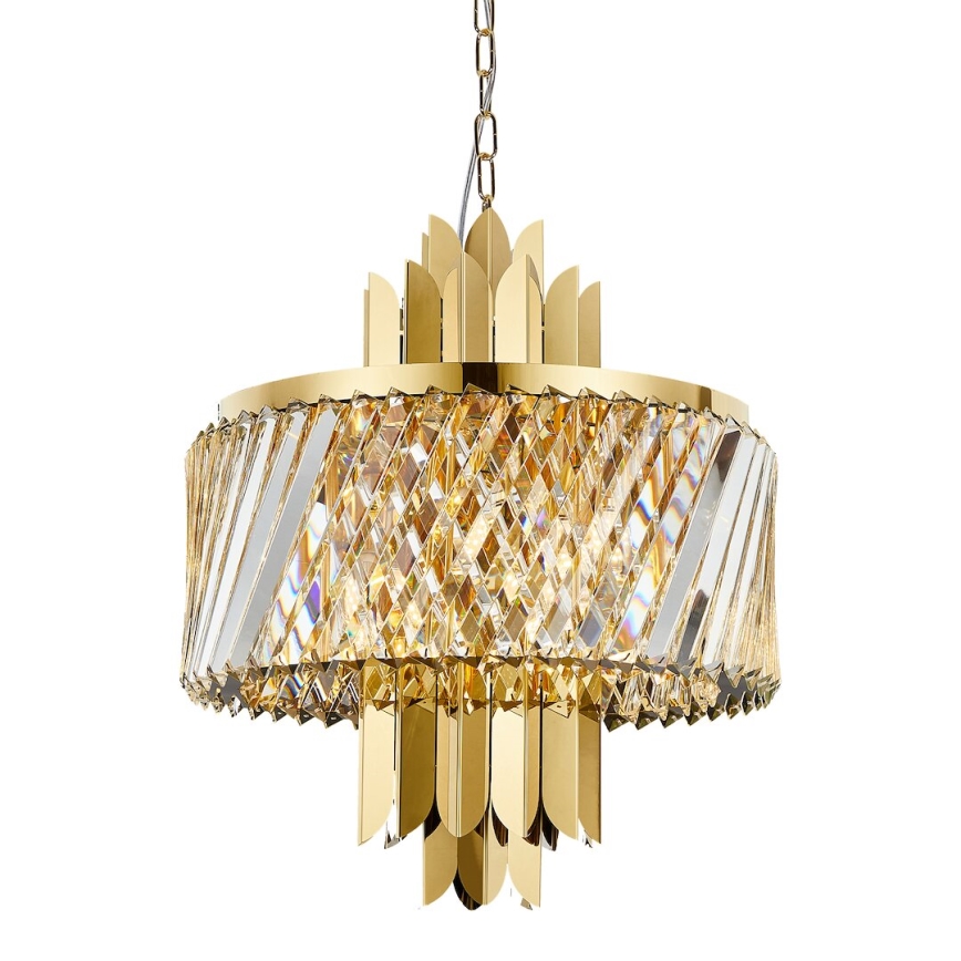 Kronleuchter an Kette MARGOT 6xE14/40W/230V d 43 cm golden