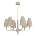 Kronleuchter an Kette TORTOLA 6xE14/15W/230V beige