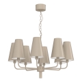 Kronleuchter an Kette TORTOLA 8xE14/15W/230V beige