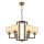 Kronleuchter an Kette VARANA, 6 x E27/40 W/230 V, bronzefarben