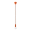 Kronleuchter an Schnur DIEGO 1xE27/60W/230V orange