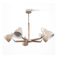 Kronleuchter auf der Stange KALITHEA 5xE27/60W/230V beige
