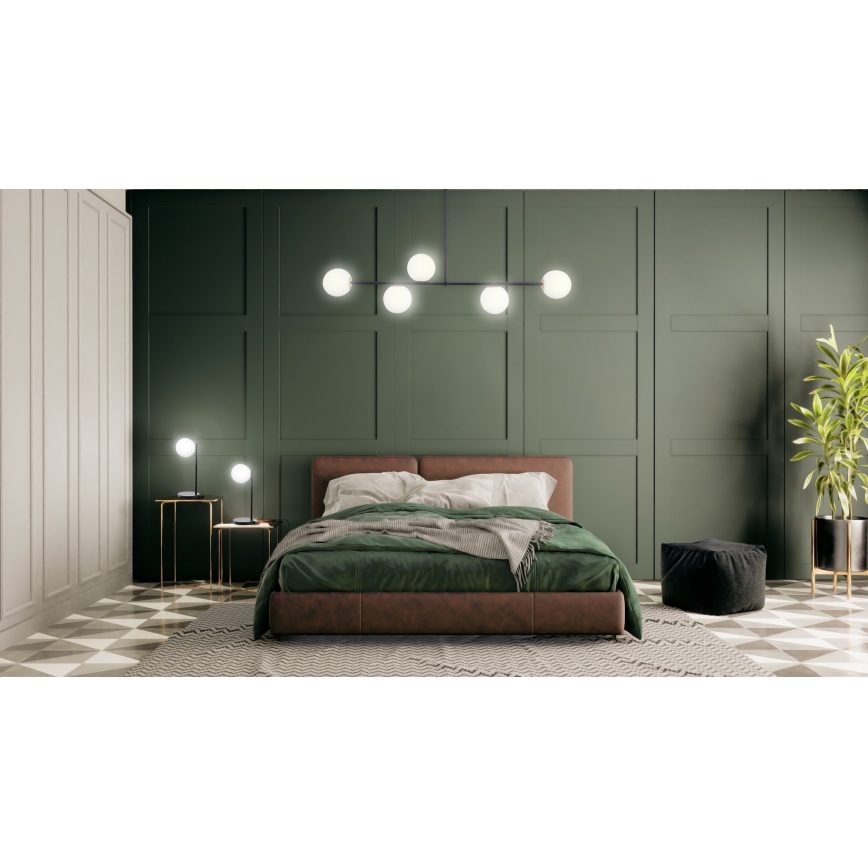 Kronleuchter auf einer Stange GAMA 5xG9/12W/230V schwarz