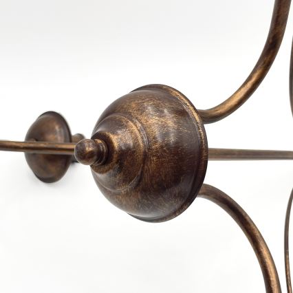 Kronleuchter mit Kette ANTON 3xE14/15W/230V Bronze