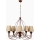 Kronleuchter mit Kette CLASSIC 5xE14/40W/230V bronze/beige