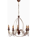 Kronleuchter mit Kette CLASSIC 5xE14/40W/230V Bronze