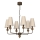 Kronleuchter mit Kette GRENADA 6xE14/15W/230V beige