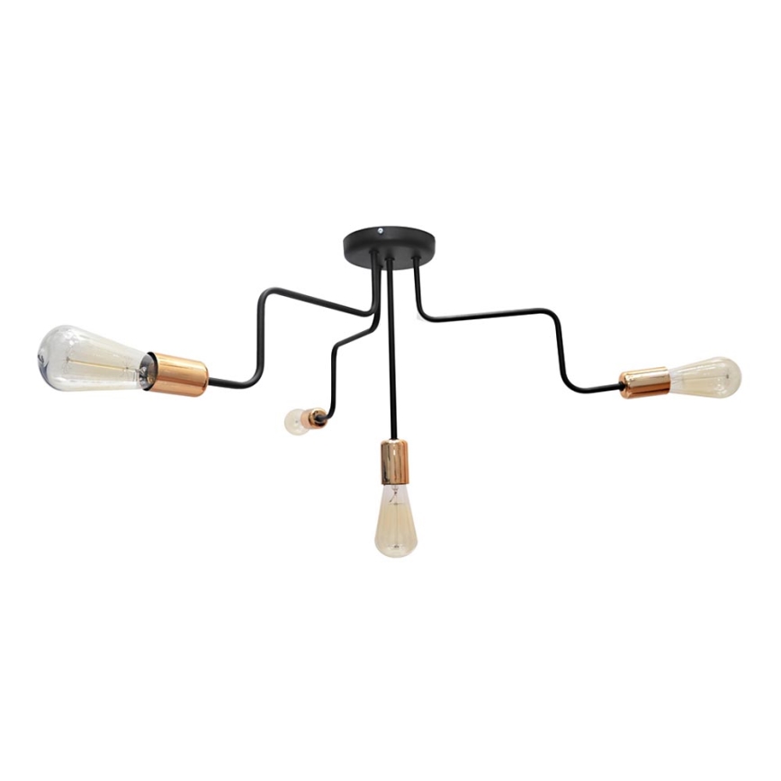Kronleuchter OXFORD 4xE27/15W/230V schwarz