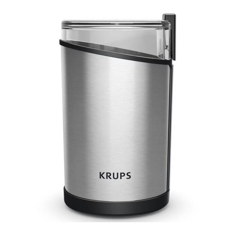 Krups - Elektrische Kaffeebohnenmühle 85g FAST-TOUCH 200W/230V matt Chrom