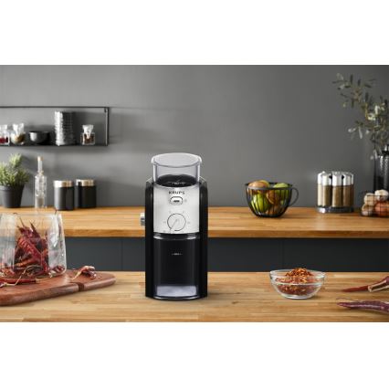 Krups - Elektrische Kaffeemühle 110W/230V Edelstahl/schwarz