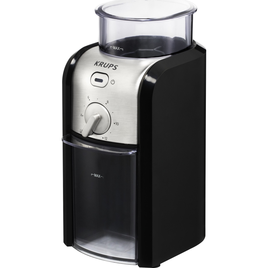 Krups - Elektrische Kaffeemühle 110W/230V Edelstahl/schwarz