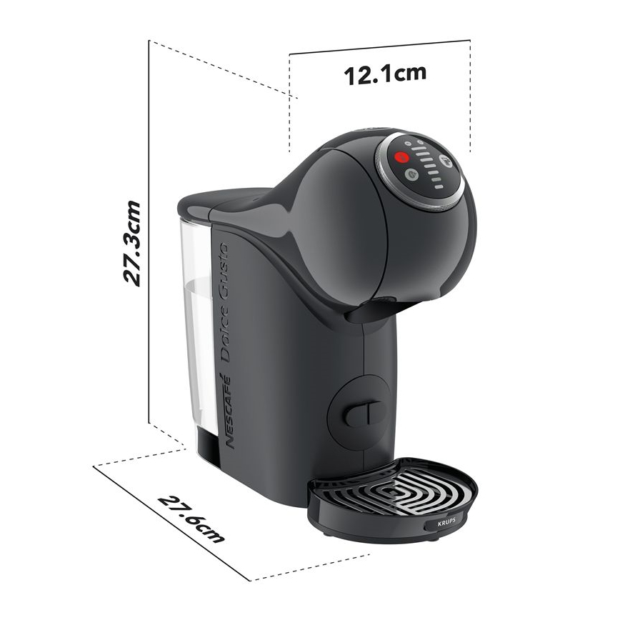 Krups - Macchina da caffè a capsule NESCAFÉ DOLCE GUSTO GENIO S 1500W antracite