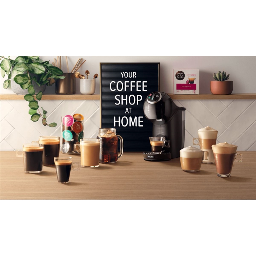 Krups - Machine à café à capsule NESCAFÉ DOLCE GUSTO GENIO S 1500W anthracite