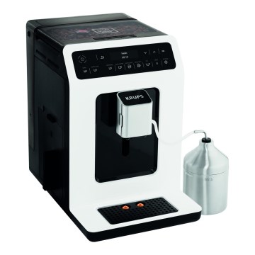 Krups - Machine à café automatique avec récipient à lait EVIDENCE 1450W/230V blanc