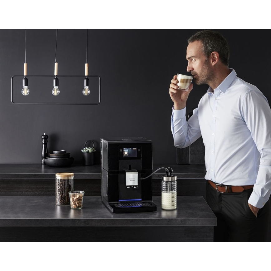 Krups - Machine à café automatique avec récipient à lait INTUITION PREFERENCE 1450W/230V noir