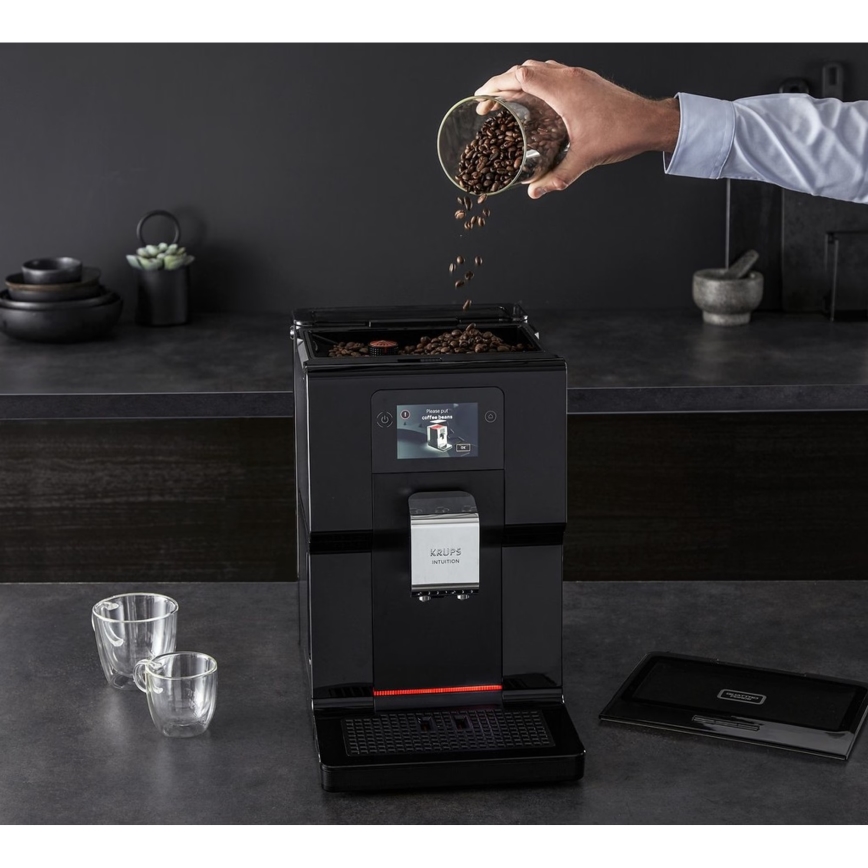 Krups - Machine à café automatique avec récipient à lait INTUITION PREFERENCE 1450W/230V noir