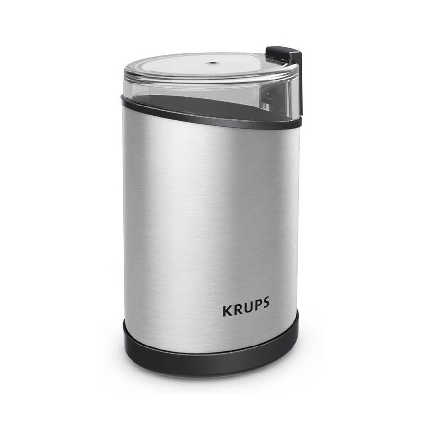Krups - Macinacaffè elettrico in grani 85g FAST-TOUCH 200W/230V cromo opaco