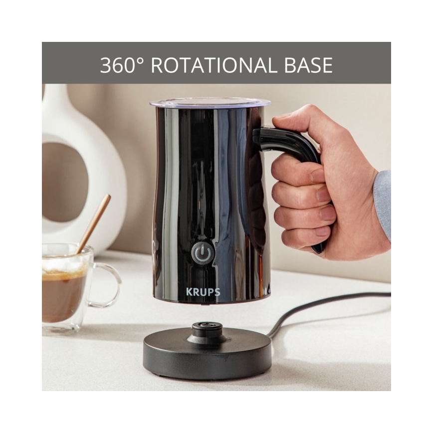 Krups - Milchaufschäumer 300ml schwarz