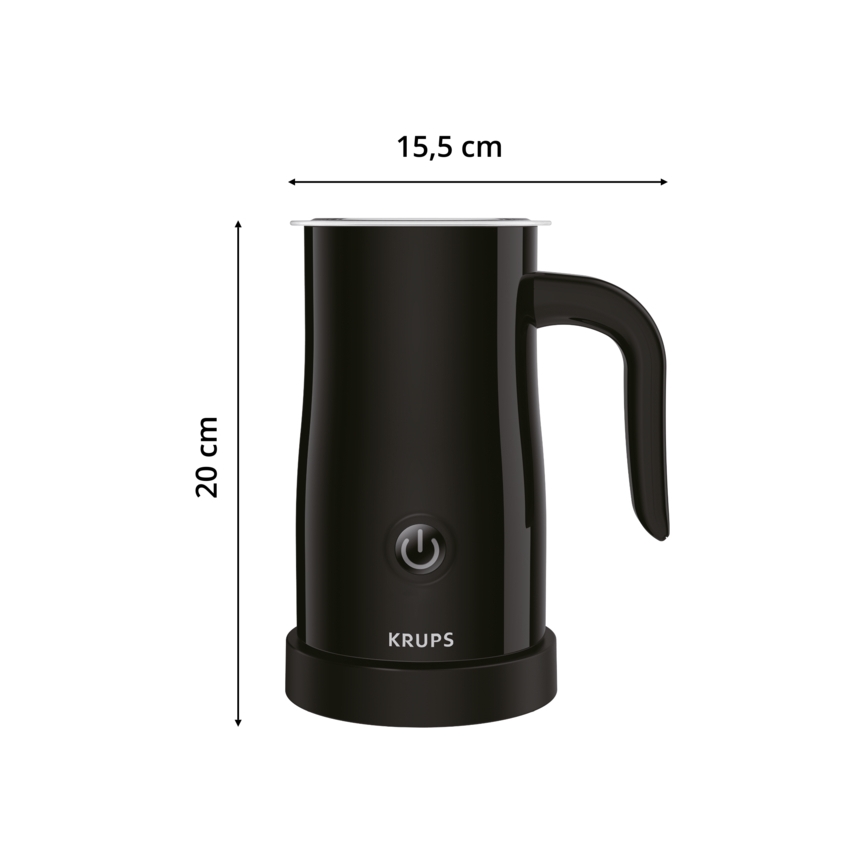 Krups - Milchaufschäumer 300ml schwarz