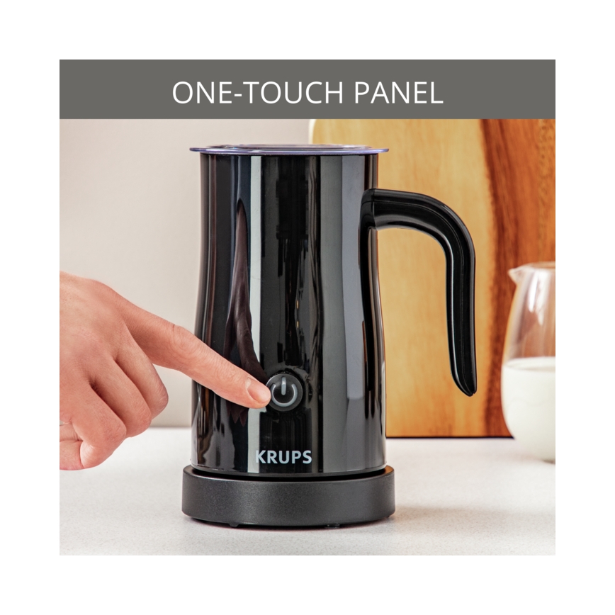 Krups - Mousseur à lait 300ml noir