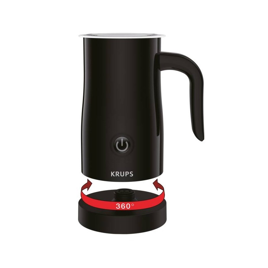 Krups - Mousseur à lait 300ml noir
