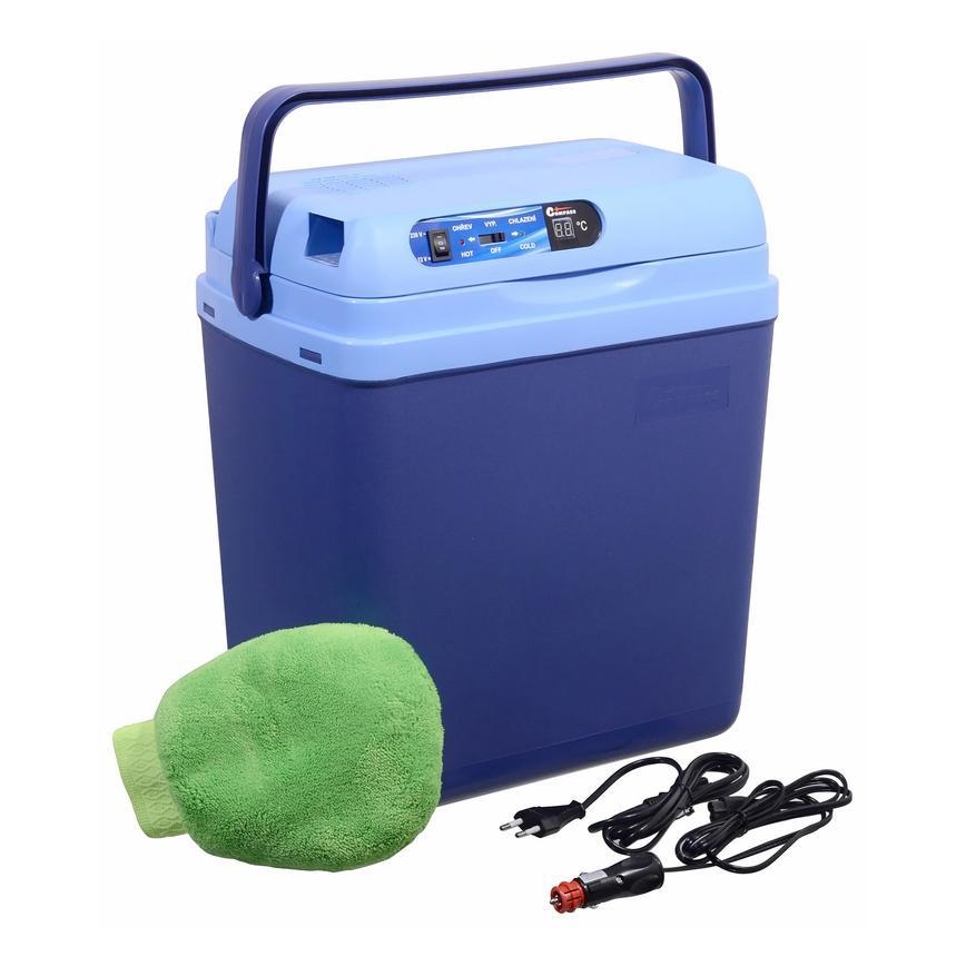 Kühlbox mit Display, 48 W, 230/12 V, 25 l, blau