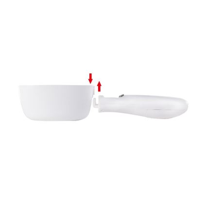 Lamart - Bilancia a cucchiaio con display LCD, 2xAAA, bianco