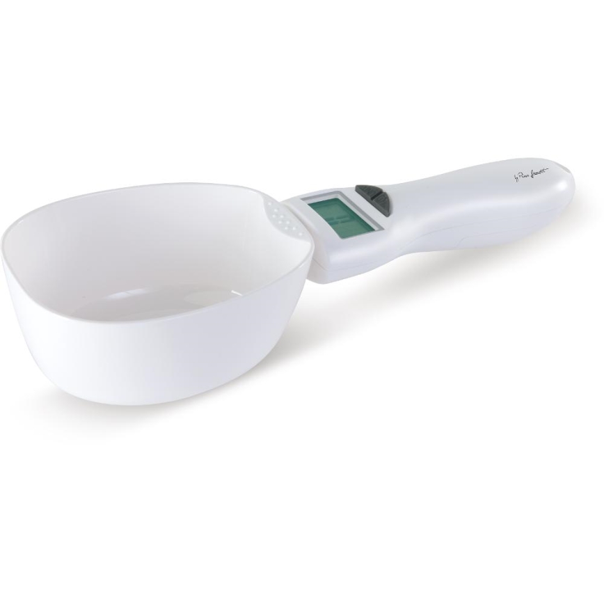 Lamart - Bilancia a cucchiaio con display LCD, 2xAAA, bianco