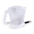 Lamart - Bilancia da cucina digitale con misurino, 2x AAA, bianca