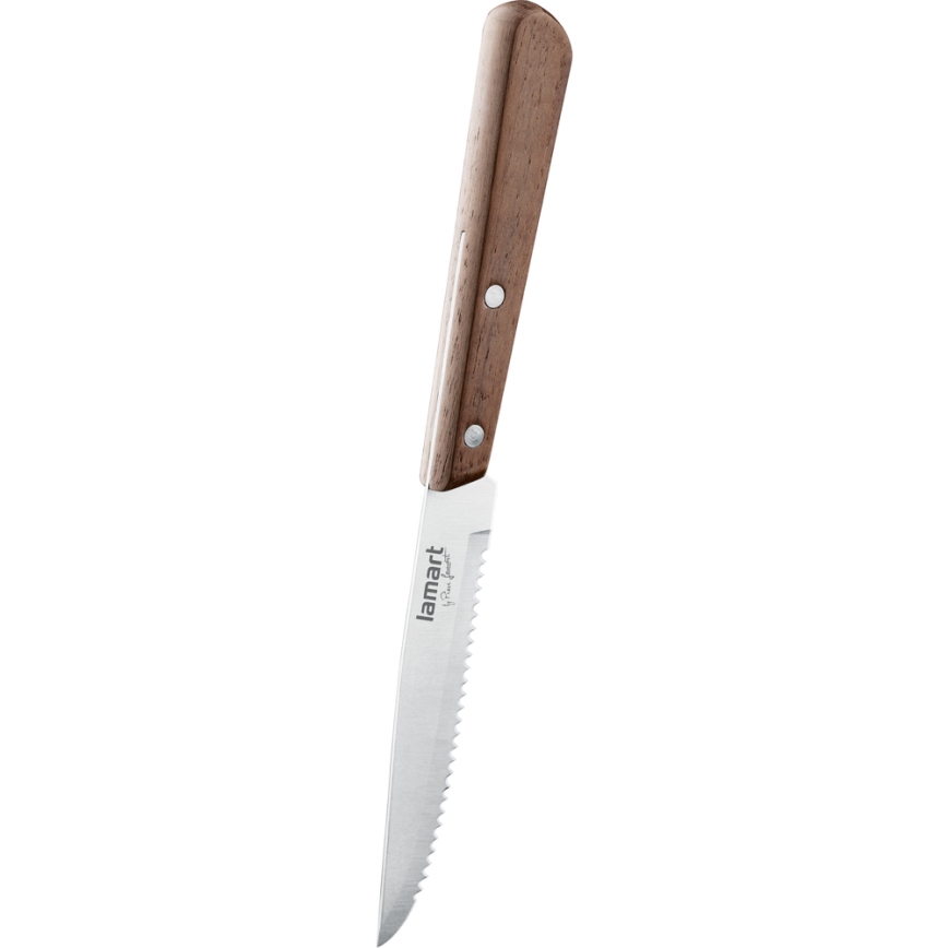 Lamart - Servizio posate bistecca 8 pz noce